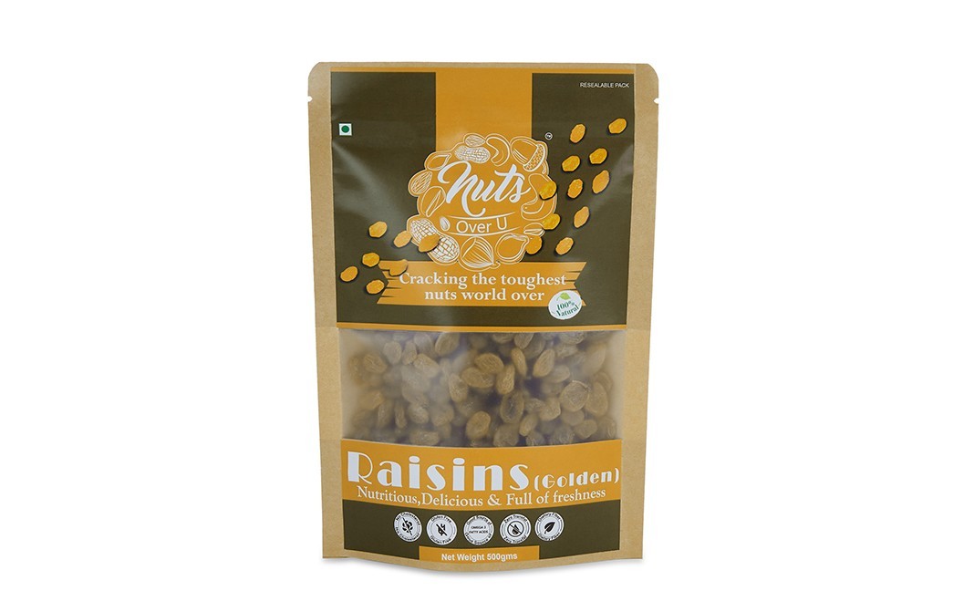 Nuts Over U Raisins (Golden)    Pack  500 grams